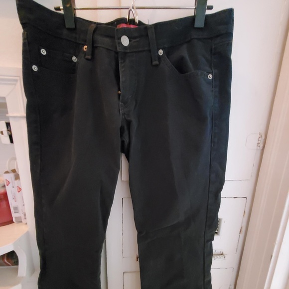 Levi's Too Superlow Boot Cut Black Jean #524 - 11M - Picture 1 of 5